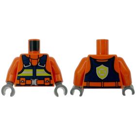 Figura felsőtest kezekkel - mintás/matricás™