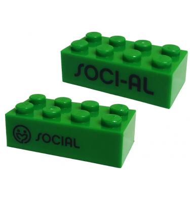 Kocka 2 x 4 - 2 oldala mintás/matricás