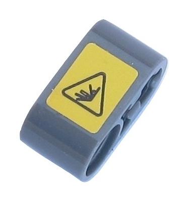 Technic emelőkar, vastag 1 x 2 tengelynyílással - mintás/matricás