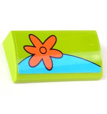 Lejtő, íves 2 x 4 x 2/3 - mintás/matricás