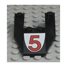 Ék alakú elem 6 x 4, kivágással - mintás/matricás™