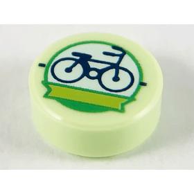 1 x 1 kerek csempe elem - mintás/matricás™