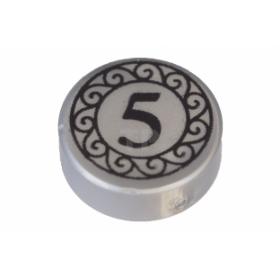 1 x 1 kerek csempe elem - mintás/matricás™