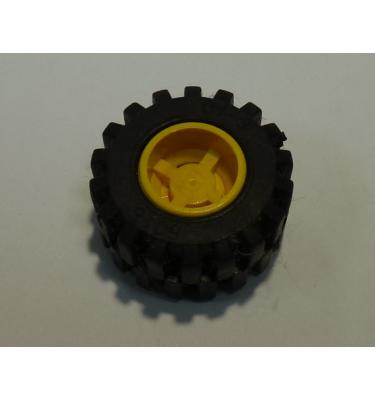 Kerék 11mm D. x 12mm, fekete 21mm D. x 12mm gumiabronccsal - Offset futófelület