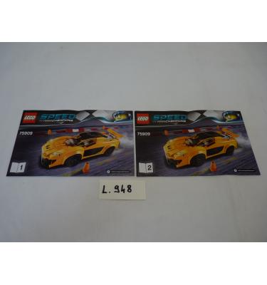 Lego Speed Champions 75909 - CSAK ÖSSZERAKÁSI ÚTMUTATÓ!