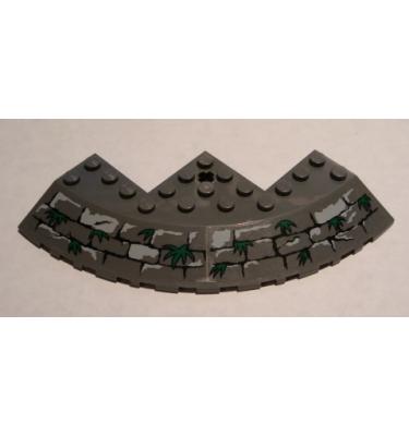 Kerekített sarok kocka 10 x 10, 33° lejtéssel - mintás/matricás