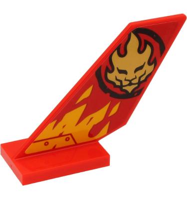 Jármű farok elem 2 x 4 x 6 - mintás/matricás