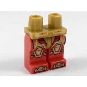 Minifigura csípő és piros lábak - mintás/matricás™