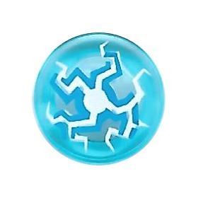 1 x 1 kerek csempe elem - mintás/matricás™