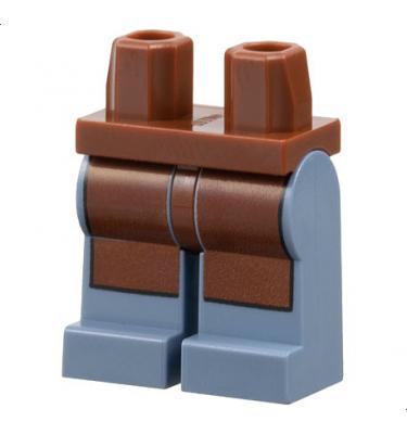 Minifigura csípő és lábak - mintás/matricás