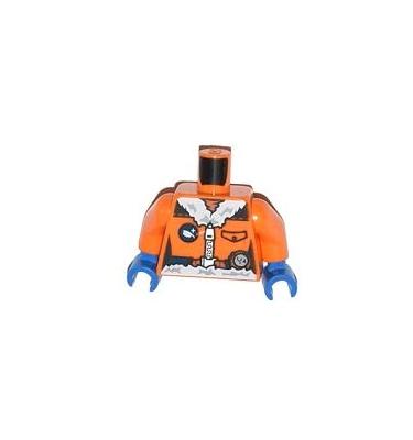 Figura felsőtest kezekkel - mintás/matricás