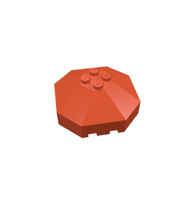 Nyolcszögletű szélvédő / kupola 6 x 6 x 2