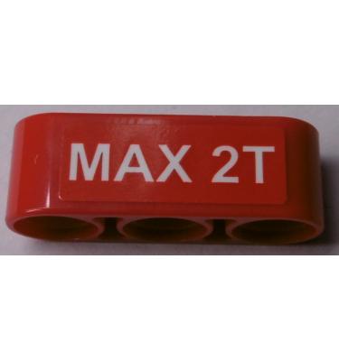 Technic emelőkar 1 x 3 - mintás/matricás