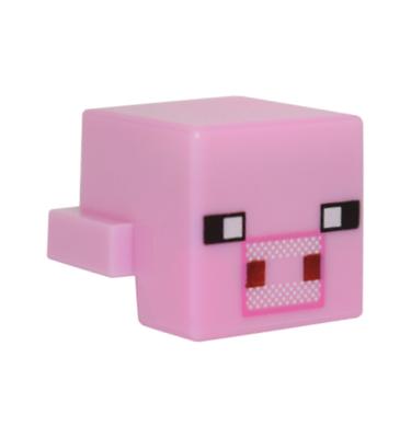 1 x 2 módosított lapos elem - Minecraft malac fej