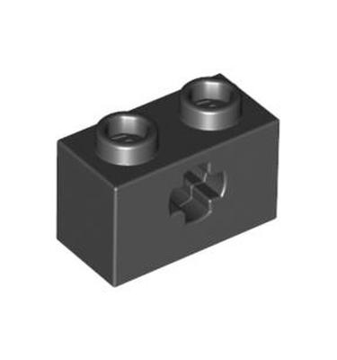 Technic kocka 1 x 2, tengelylyukkal