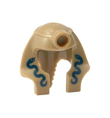 Minifigura múmia fejdísz - mintás/matricás