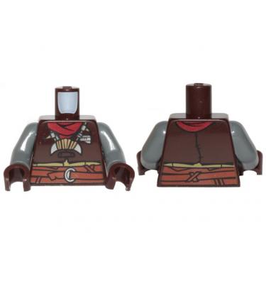 Figura felsőtest kezekkel - mintás/matricás