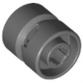 Kerék 11mm D. x 12mm, lyuk bevágva a keréktartó pinhez