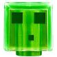 Minifigura fej - Minecraft Slime