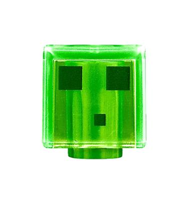 Minifigura fej - Minecraft Slime