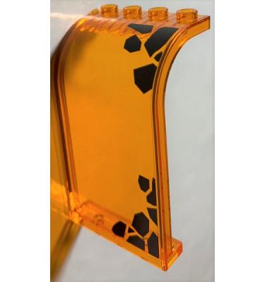 Ívelt panel 3 x 4 x 6 - mintás/matricás