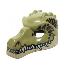 Minifigura krokodil maszk - mintás/matricás™
