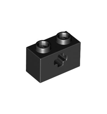 Technic kocka 1 x 2, tengelylyukkal
