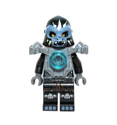 LEGO Chima figura: Gorzan - Flat Silver Heavy Armor loc068