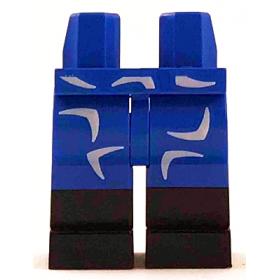 Minifigura láb - mintás/matricás™