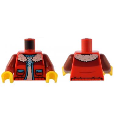 Figura felsőtest kezekkel - mintás/matricás