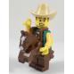 Cowboy jelmezes fiú minifigura