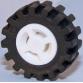 Kerék, 8mm D. x 6mm felni gumival