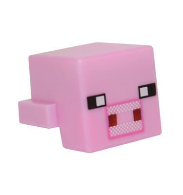 1 x 2 módosított lapos elem - Minecraft malac fej