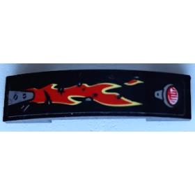 Lejtő, íves 4 x 1 x 2/3 Dupla - mintás/matricás™