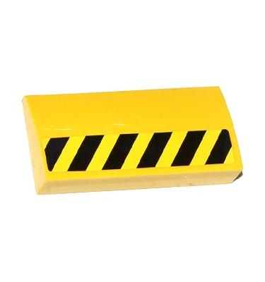 Lejtő, íves 2 x 4 x 2/3 - mintás/matricás