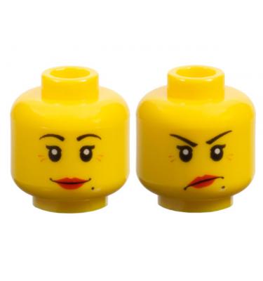 Minifigura fej (kétoldalas)