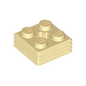 Módosított Kocka 2 x 2 x 2/3 bordázattal, tengelylyukkal™