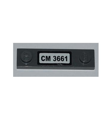 1 x 4 módosított lapos elem - mintás/matricás