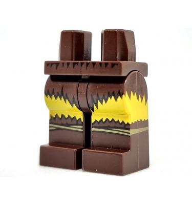 Minifigura csípő és lábak - mintás/matricás