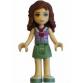 LEGO® Minifigurák Friends Olivia Minifigura levendula top-zöld szoknya frnd074