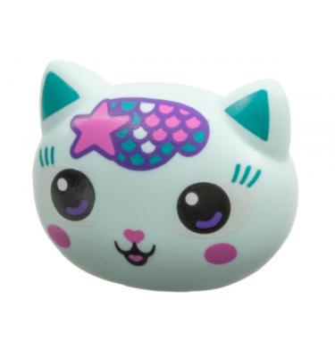 Minifigura fej, módosított - mintás/matricás