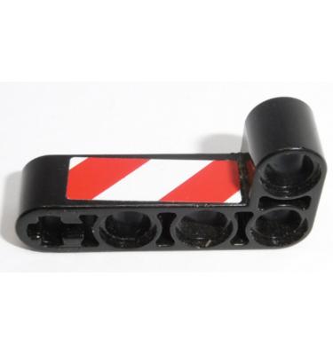 Technic L alakú emelőkar 2 x 4 - mintás/matricás