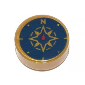 1 x 1 kerek csempe elem - mintás/matricás™