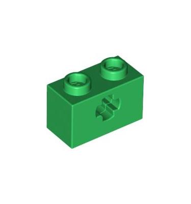 Technic kocka 1 x 2, tengelylyukkal