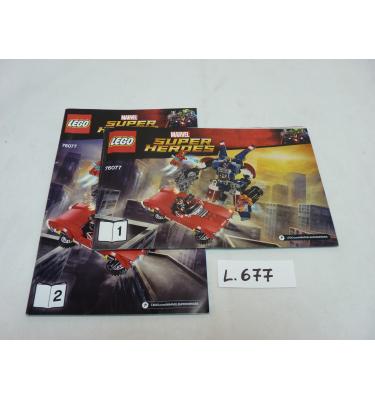 Lego Super Heroes 76077 - CSAK ÖSSZERAKÁSI ÚTMUTATÓ!