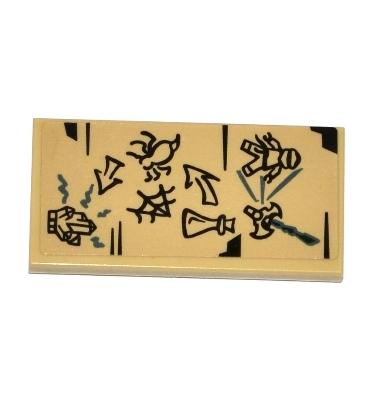Csempe 2 x 4 - mintás/matricás