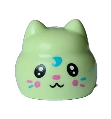 Minifigura fej, módosított - mintás/matricás