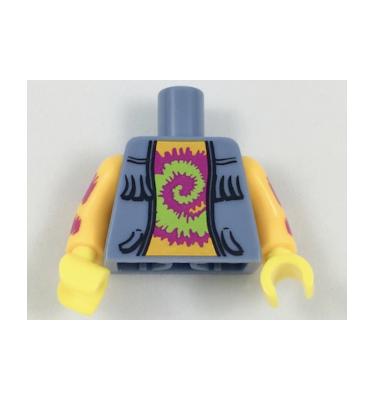 Figura felsőtest kezekkel - mintás/matricás