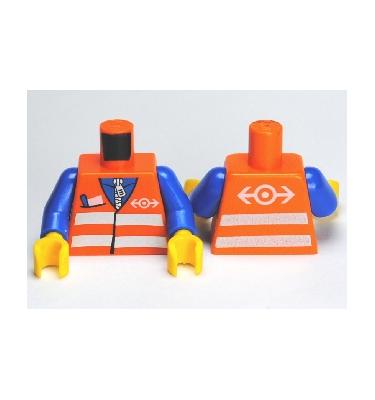 Figura felsőtest kezekkel - mintás/matricás