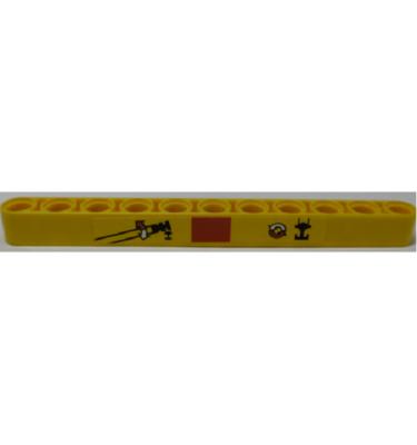 Technic emelőkar 1 x 11 - mintás/matricás